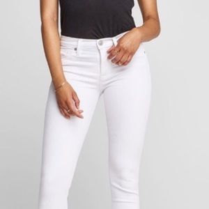 White Hudson skinny jeans - mid rise Natalie sz 28